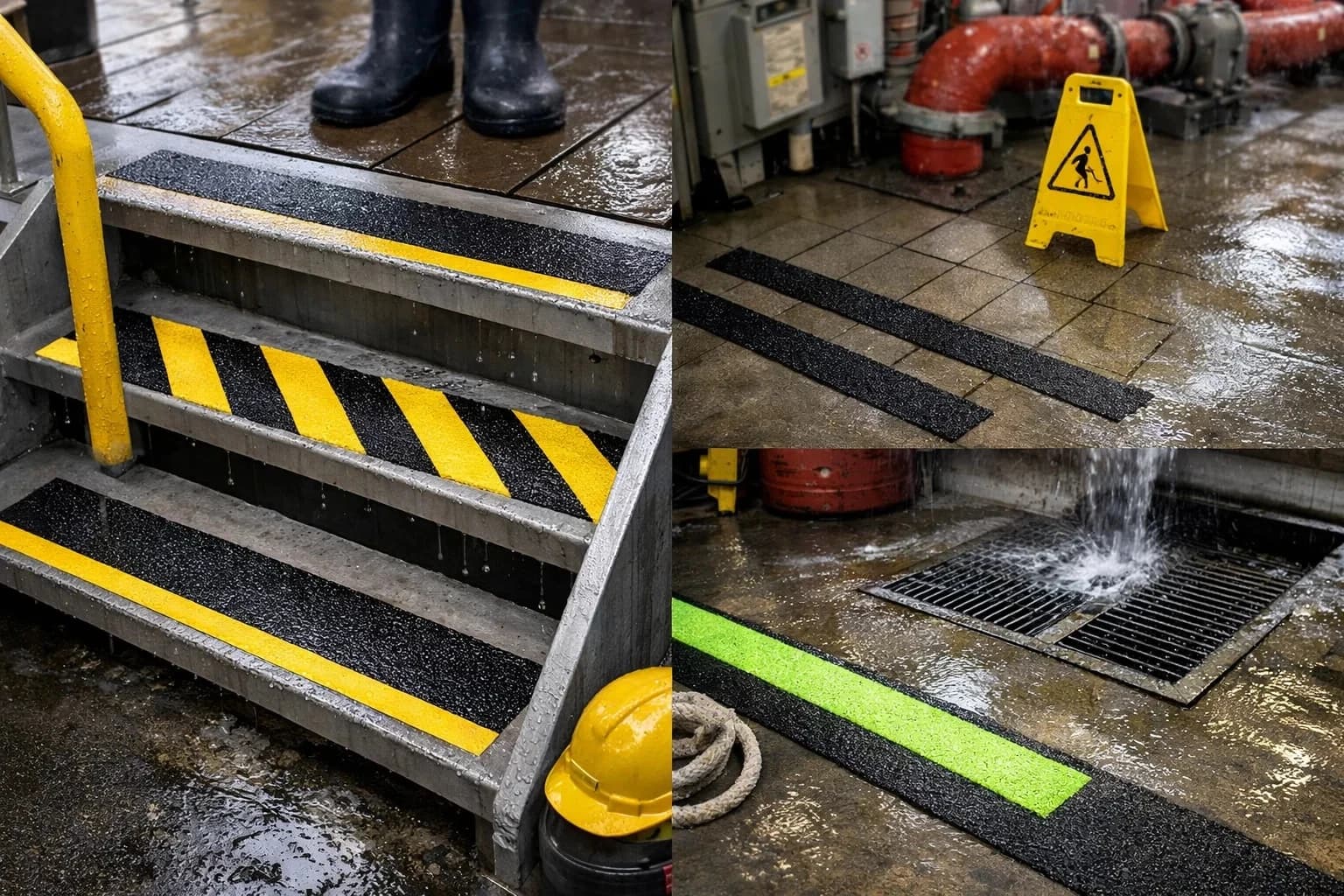 Non Slip Tapes Designed To Prevent Slips In Wet And Hazardous Areas