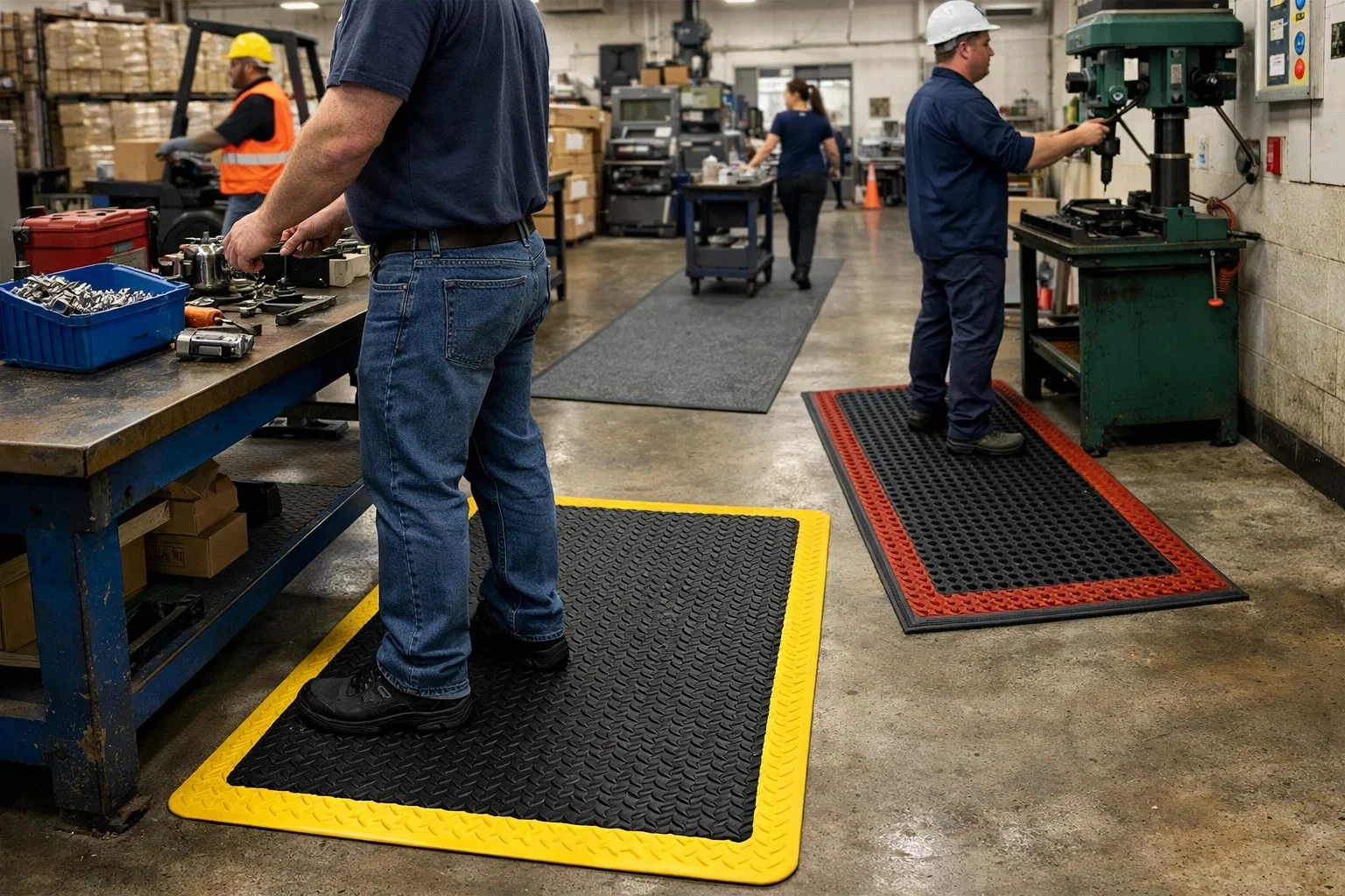 How Industrial Mats Improve Safety, Comfort, and Productivity in Busy Workplaces