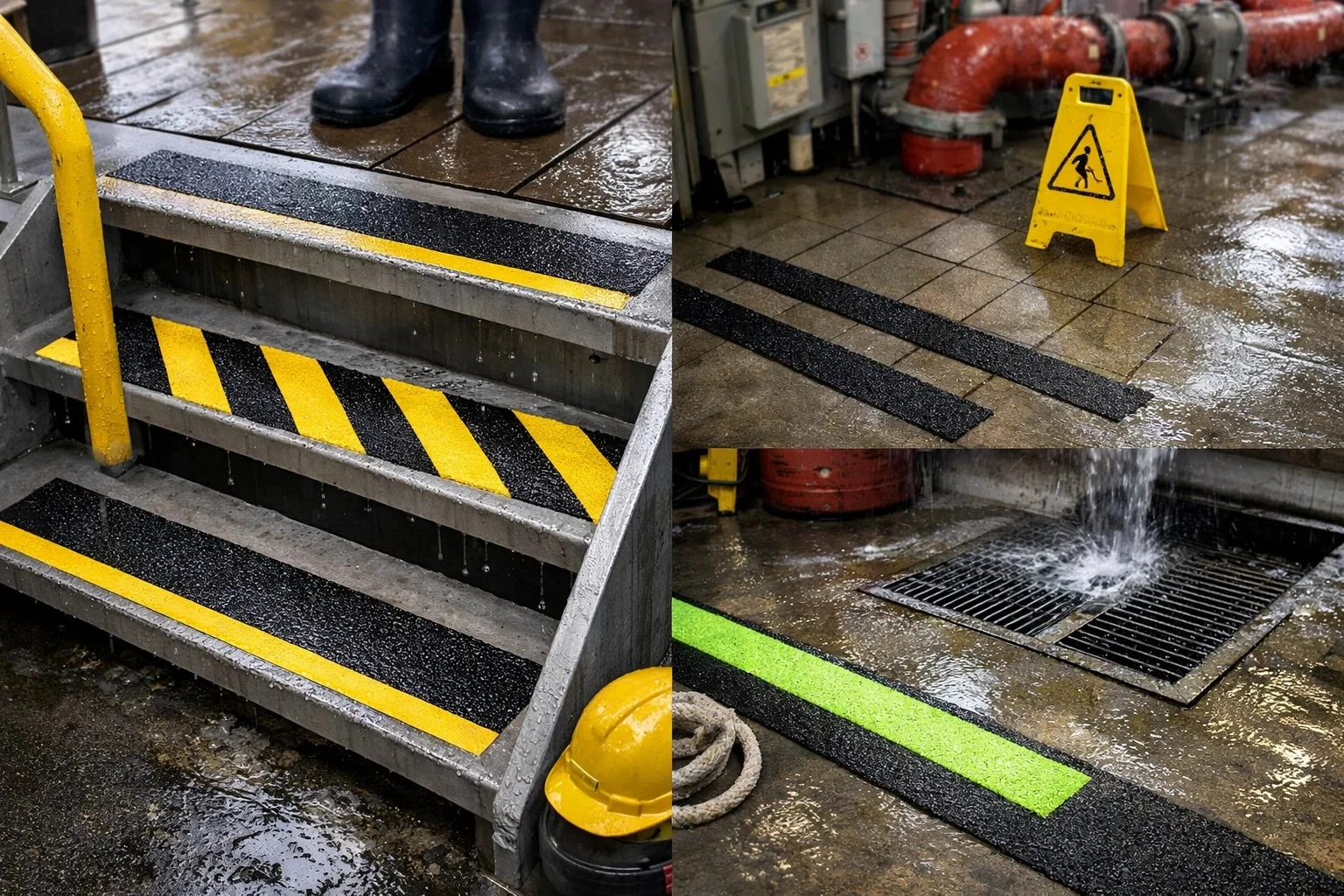 Non Slip Tapes Designed To Prevent Slips In Wet And Hazardous Areas